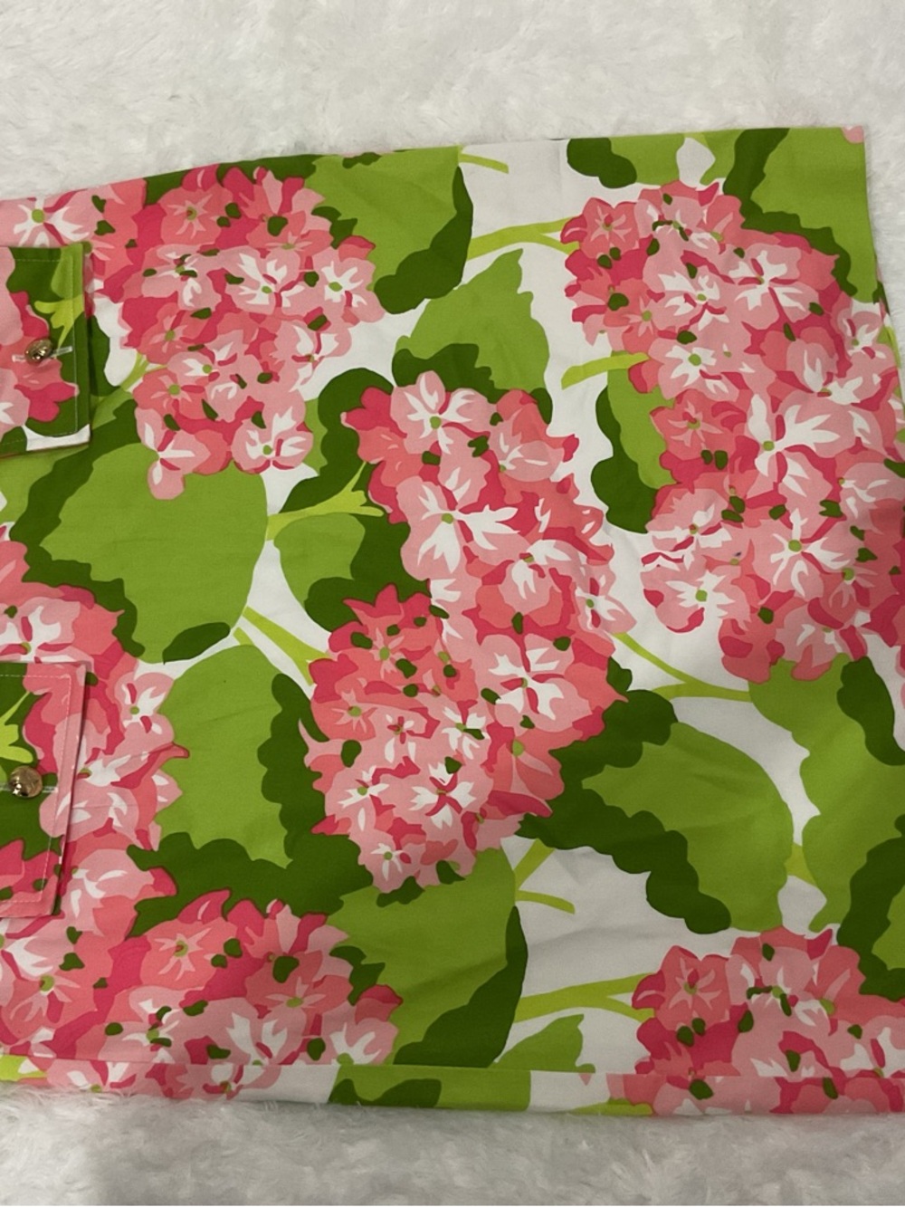 Elizabeth McKay Pink and Green Floral Skirt